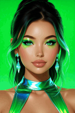 AI generated video: E-girl aesthetic, , masterpiece, HDR, professional, studio quality, highres…
