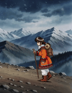 AI generated video: subject_definitions: <Subject 1> Ayanakoji Pai from <Picture 1>, a young girl…