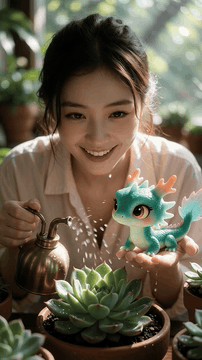 AI generated video: Single continuous cinematic portrait tracking shot with gentle slow push-in…