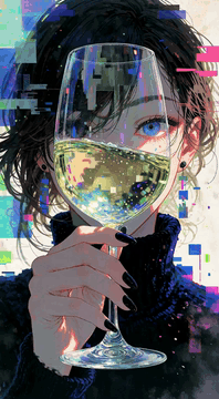 AI generated video: Experimental glitch-art illustration based on the theme of data corruption…