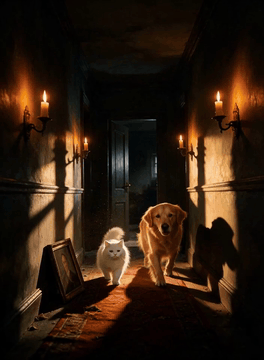 AI generated video: Create a 5-second cinematic, photorealistic supernatural mystery video based…
