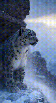 AI generated video: Calm No matter the weather🌨️