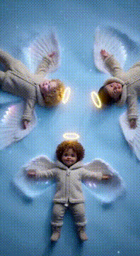 AI generated video: SNOW ANGELS