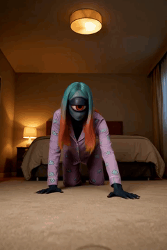 AI generated video: subject_definitions: <Subject 1> is the woman shown in <Picture 1>, keeping her…