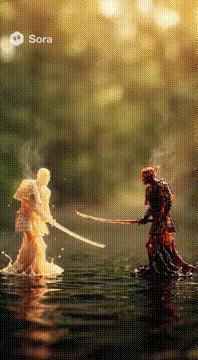 AI generated video: Don’t let the day defeat you…have a coffee.