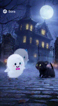AI generated video: Halloween cuties