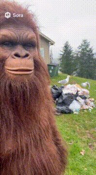 AI generated video: # Bigfoot Selfie Vlog Pack — 10s max, phone-in-hand, dad-joke energy ## Global…