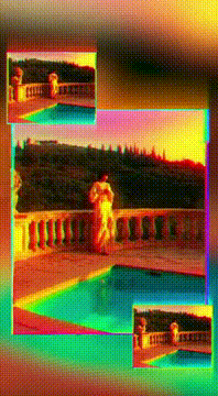 AI generated video: surreal psychedelic implosion