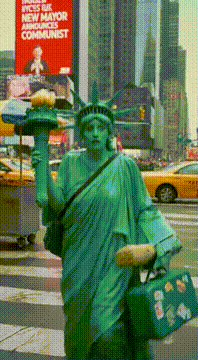 AI generated video: She is going to Cochabamba to meet the Cristo de la Concordia statue