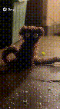 AI generated video: scratchy has a very small pet cat