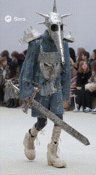 AI generated video: Fashion show