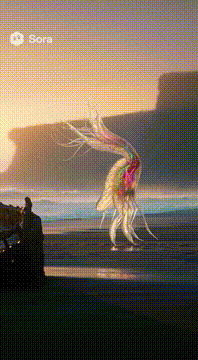 Видео, сгенерированное нейросетью: Visitors.