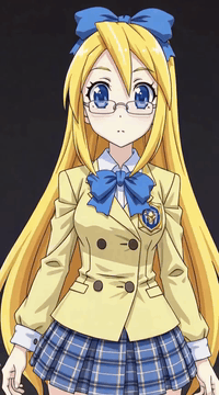 Видео, сгенерированное нейросетью: fl0nn3C, She has long blonde hair and blue eyes, she is wearing a blue bow, a…