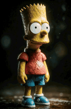 AI generated video: A "WANTED DEAD OR ALIVE" poster of a bart named bart with reward value of…