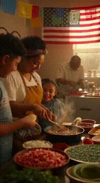 AI generated video: Show America Mexican citizens, Black Citizens, White Citizens, Gay citizens…