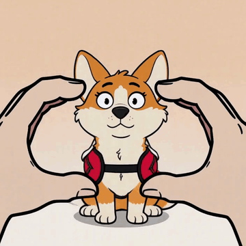 AI generated video: furry animation, hand drawn line work, low fps, fixed camera shot. Animate the…