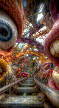 AI generated video: going backwards
