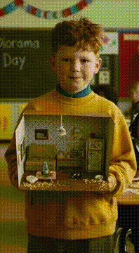 AI generated video: Based on a true diorama