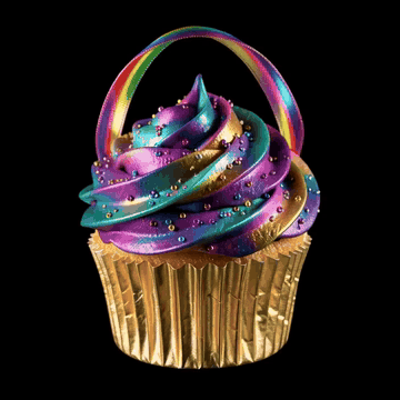 AI generated video: a dog steals the cupcake