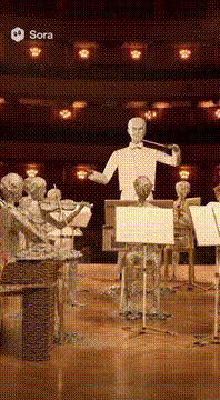 AI generated video: Setting: A grand, acoustically perfect concert hall, mid-performance of a…