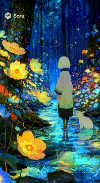 AI generated video: High-quality 2D limited animation in the style of a Japanese anime film, cel…