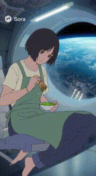 AI generated video: Now she’s in space