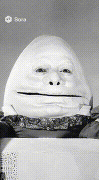 AI generated video: Egg head