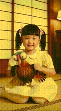 AI generated video: A commercial from the 60s Japan showing off the new plush toy of @steveturkle