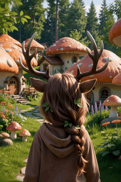 AI generated video: subject_definitions: <Picture 1> is the reference image for the mushroom…