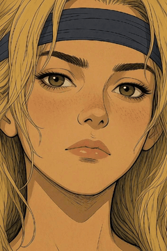 AI generated video: woman face closeup, Headband, natural look, Incredibly detailed, Elite quality…