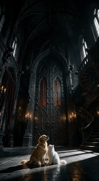 Видео, сгенерированное нейросетью: Create a 5-second cinematic, photorealistic fantasy adventure video based…