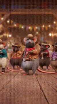 AI generated video: Rats line dancing