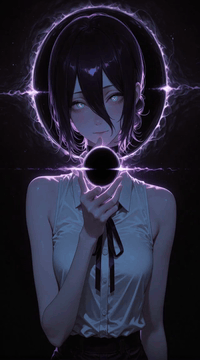 AI generated video: Cinematic anime masterpiece, dark sci-fi aesthetic. A mysterious girl with…