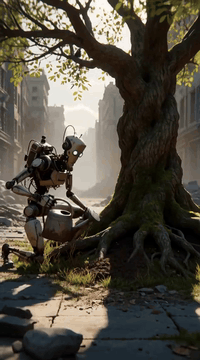 AI generated video: integrated_multimodal_description: [0s-2s] Live-action cinematic medium shot in…