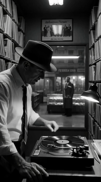AI generated video: integrated_multimodal_description: [0s-2s] Semi-realistic black-and-white film…