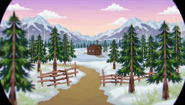 AI generated video: cubism-style, tilt-shift lens shot of an idyllic fall scene in pastel colors…