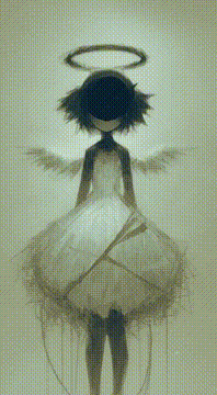 Видео, сгенерированное нейросетью: GOAL&STAKES: A faceless angel figure must drive a cracked wooden rod through…