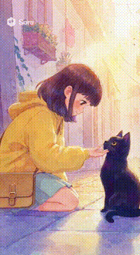 AI generated video: A watercolor-style art music video. A heartwarming and emotional story, set to…