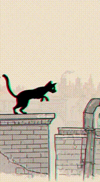 AI generated video: Stick figure Animation alcohol carbon copy on Bristol side view —- cat…