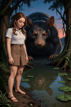 AI generated video: [Shot 1] bogify style, semi-realistic digital art, Scene: In an illustrated…