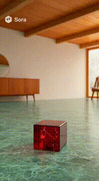 AI generated video: Mid century modern connector.