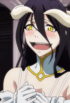 AI generated video: lbd0c1tr0n, An upper body shot of a female anime character with long black…