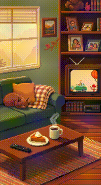 Видео, сгенерированное нейросетью: iving room on Thanksgiving morning