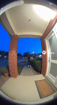 AI generated video: A ring cam footage of @bobosiwa floating too the camera, then saying “I’m mad…