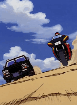 AI生成视频：A scene from MASK: MOBILE ARMOR STRIKE KOMMAND (1985), standard quality…