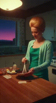 AI generated video: Making cake