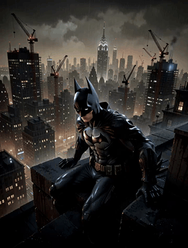 AI generated video: subject_definitions: <Subject 1> is the superhero in <Picture 1>, preserving…