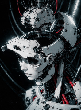 AI generated video: Shot with film grain, chromatic aberration, and glitching, and soft, slightly…