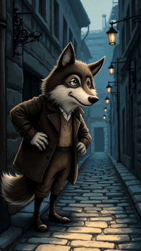 AI生成视频：scene starts with <subject 1> standing in the alleyway between two buildings…