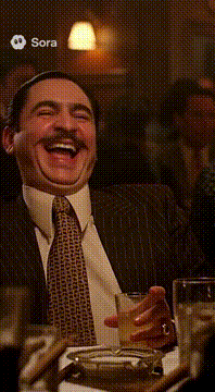 AI generated video: It’s the 1970s In a New York bar @rankymijay is an Italian mobster dressed in a…